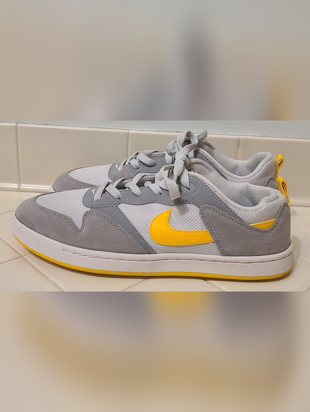 Nike SB Alleyoop Particle Grey University Gold Women's Size 10